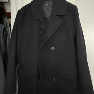 J. Crew Men's Classic Black Pea Coat